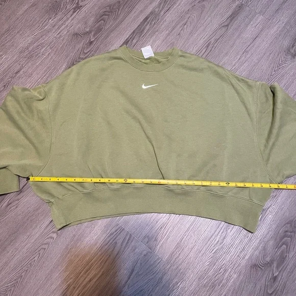 Nike phoenix fleece oversized crewneck Olive Green - Picture 6 of 6